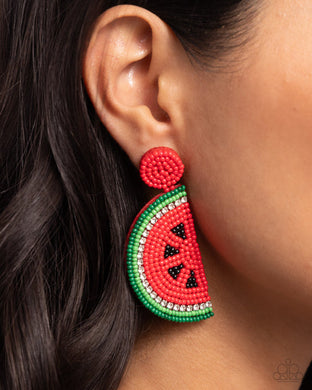 Watermelon Welcome (Red) Paparazzi Accessories