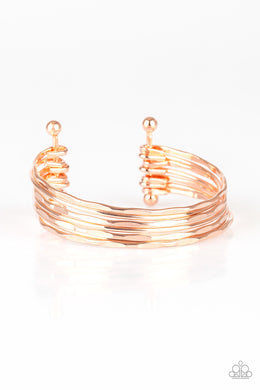 Timelessly Textured (Rose Gold) Paparazzi Accessories