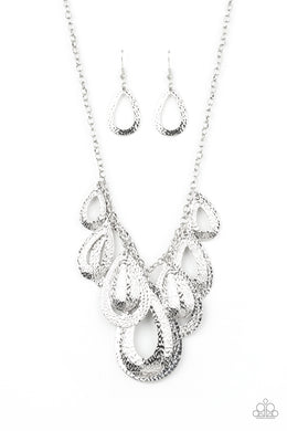 Teardrop Tempest (Silver) Paparazzi Accessories