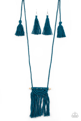 Between You and MACRAME (Blue) Paparazzi Accessories