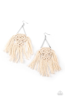 Modern Day Macrame (White) Paparazzi Accessories