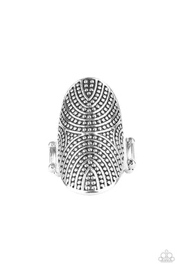 Crop Circles (Silver) Paparazzi Accessories