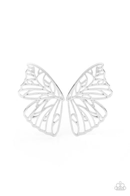 Butterfly Frills (Silver) Paparazzi Accessories