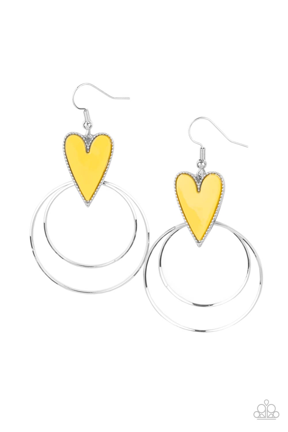 Happily Ever Hearts (Yellow) Paparazzi Accessories