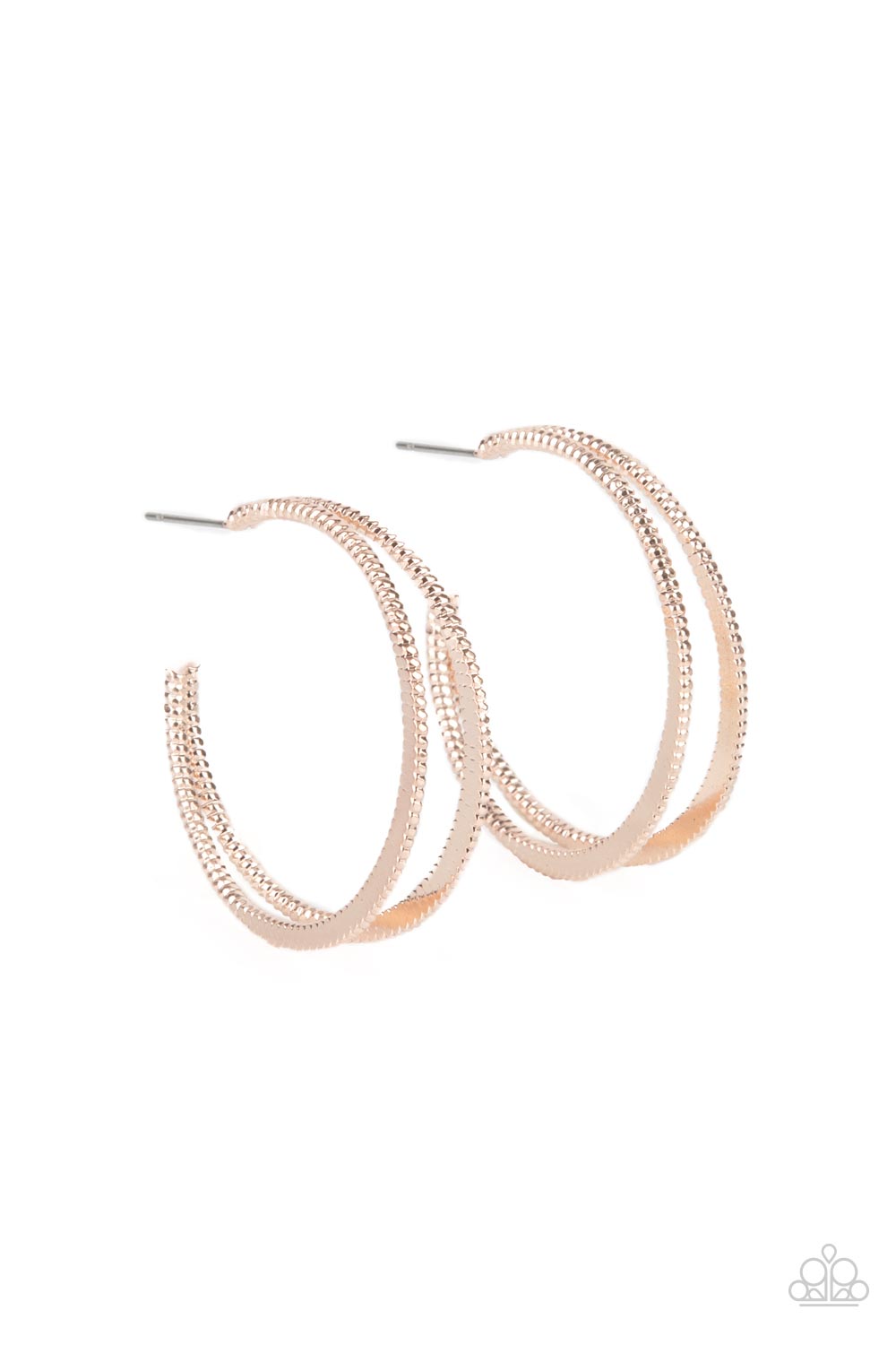 Rustic Curves (Rose Gold) Paparazzi Accessories