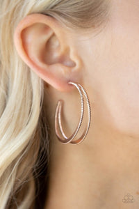 Rustic Curves (Rose Gold) Paparazzi Accessories