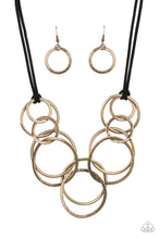 Load image into Gallery viewer, Spiraling Out of COUTURE (Brass) Paparazzi Accessories