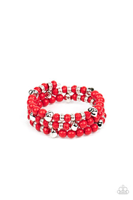 Vibrant Verve (Red) Paparazzi Accessories