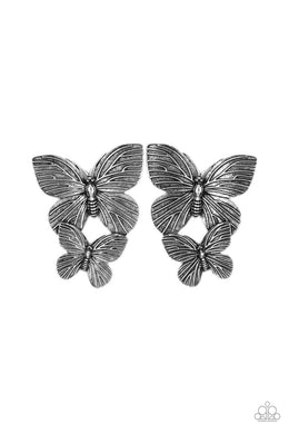 Blushing Butterflies (Silver) Paparazzi Accessories