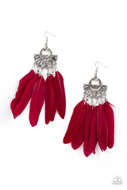 Plume Paradise (Red) Paparazzi Accessories