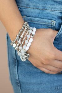 No CHARM Done (White) Paparazzi Accessories