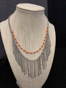 Fierce In Fringe (Orange) Paparazzi Accessories