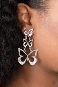 Flamboyant Flutter (White) Paparazzi Accessories