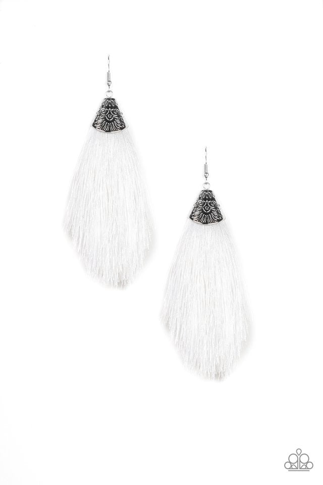 Tassel Temptress (White) Paparazzi Accessories